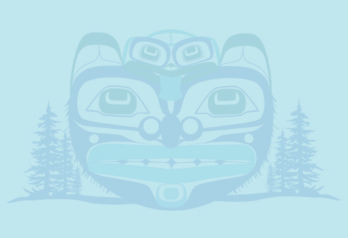 Indigenous artwork in a blue colour